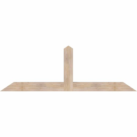 Ekena Millwork Portland Smooth Timber Gable Bracket, Douglas Fir, 84"W x 28"H x 5 1/2"D x 5 1/2"F, 8/12 Pitch GBW084X28X0606POR00SDF